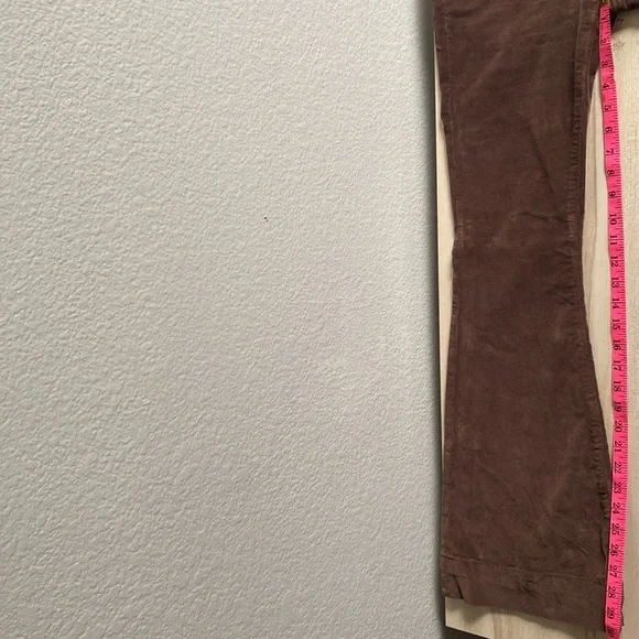 Veronica Beard Sheridan Bell Bottom Flare Corduroy Pants in Brown Size 25 - Picture 13 of 15